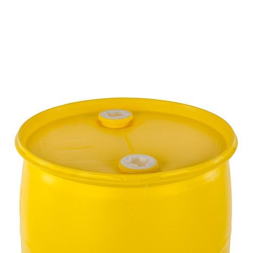 30 gallon closed head yellow drum