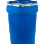 30 gallon lever lock drum tapered blue