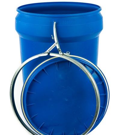 30 gallon lever lock drum tapered blue