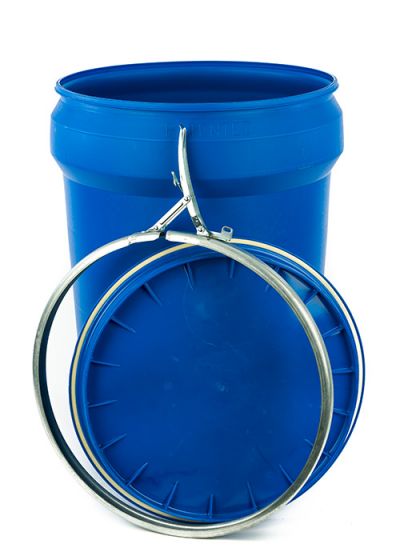 30 gallon lever lock drum tapered blue