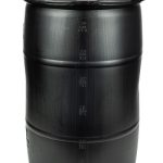 30 gallon plastic drum closed head black