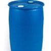 Fût en plastique de 30 gallons, tête fermée, bleu