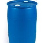 30 gallon plastic drum closed head blue
