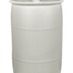 30 gallon plastic drum closed head un rated natural