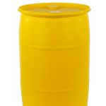30 GALLON PLASTIC DRUM, CLOSED HEAD – YELLOW 1 30 gallon plastic drum closed head yellow