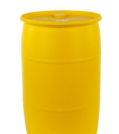30 gallon plastic drum closed head yellow