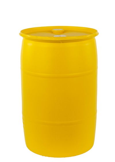 30 gallon plastic drum closed head yellow