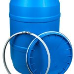 55 gallon blue bolt ring drum