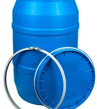 55 gallon blue bolt ring drum