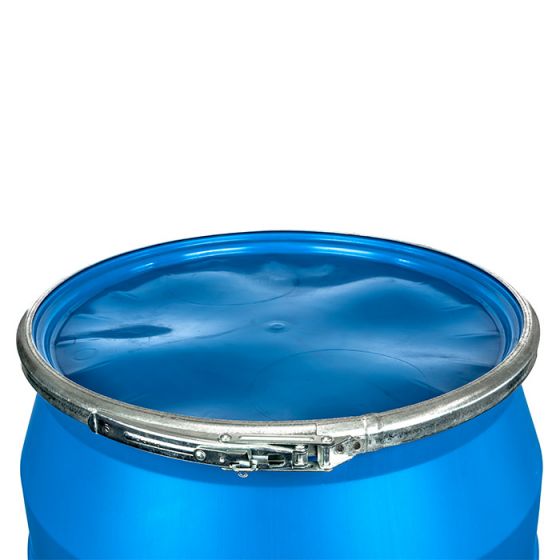 55 gallon blue lever lock drums cheap