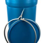 55 GALLON PLASTIC DRUM, UN RATED OPEN HEAD LEVER LOCK - BLUE