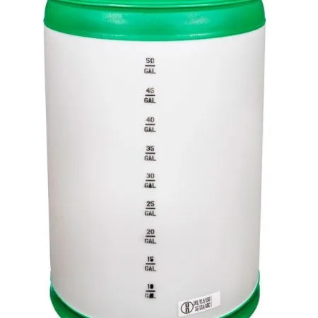 green 55 gallon drum