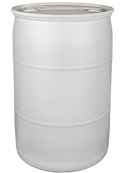 55 gallon plastic drum closed head white