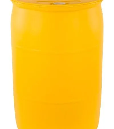 55 gallon plastic drum closed head yellow