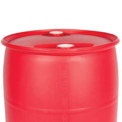 55 gallon red closed head drum fittings